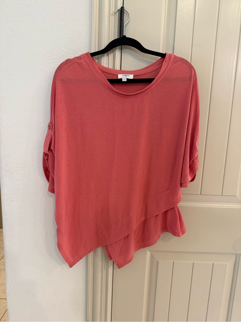 Umgee Asymmetrical Coral Top size small